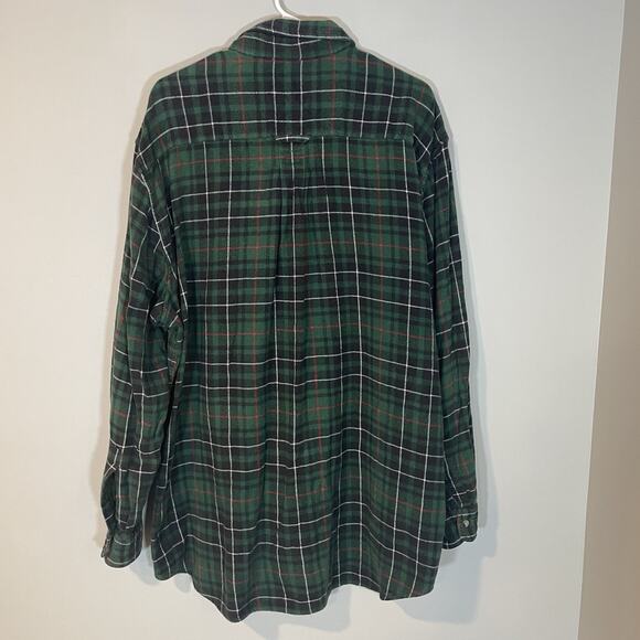 Red Head Lot of 2 Button Down Shirt Mens XLT Red Green Plaid Long Sleeve Flannel - Picture 9 of 13